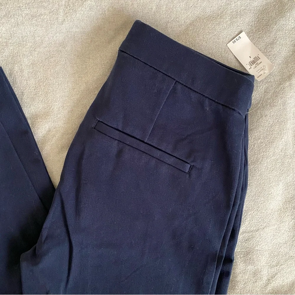 GAP High Rise Navy Bi-Stretch Flare Pants NWT Size 2 Small - Picture 7 of 10